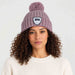 Amundsen groomer beanie mountain rose, model female front