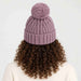 Amundsen groomer beanie mountain rose, model female back