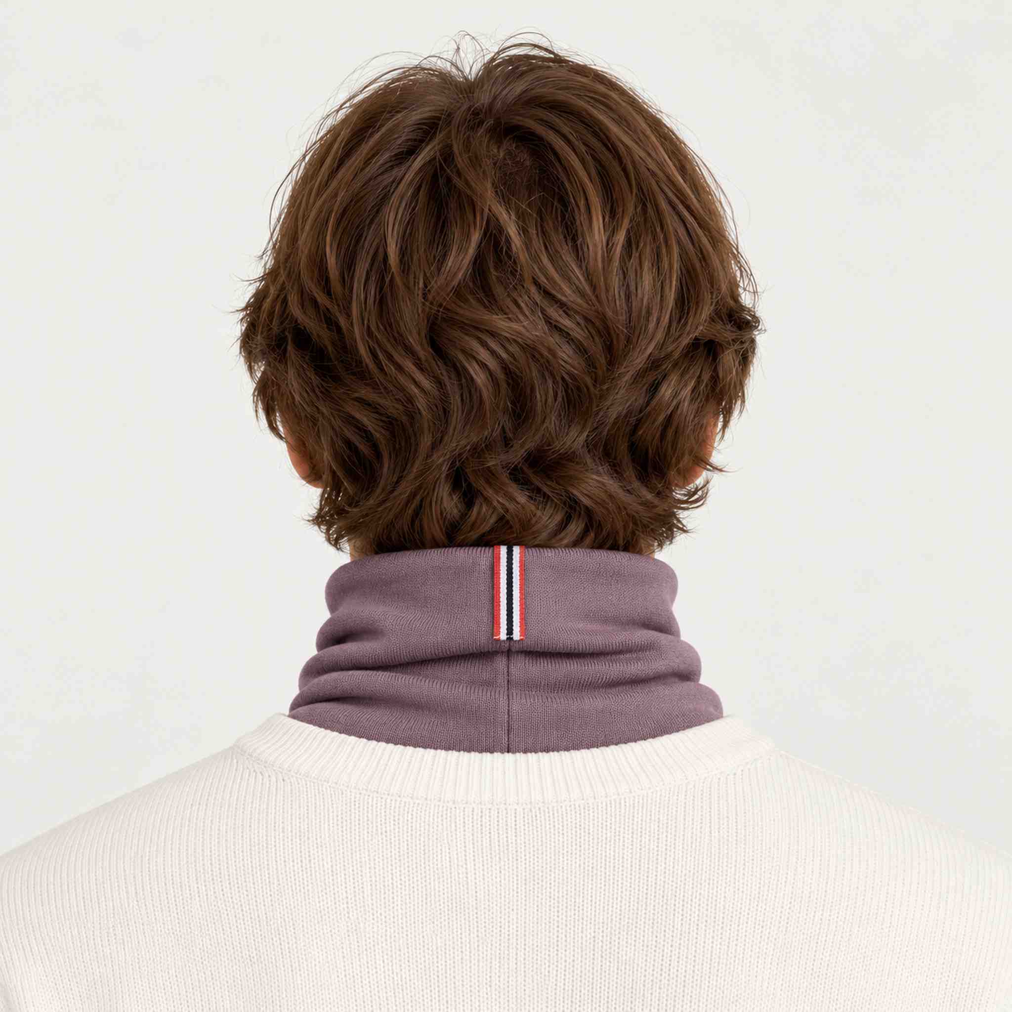 Amundsen neckwarmer mountain rose, model male back