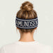 Amundsen ski headband faded navy, model female back