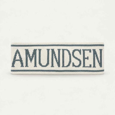 Amundsen ski headband white stormy blue, front