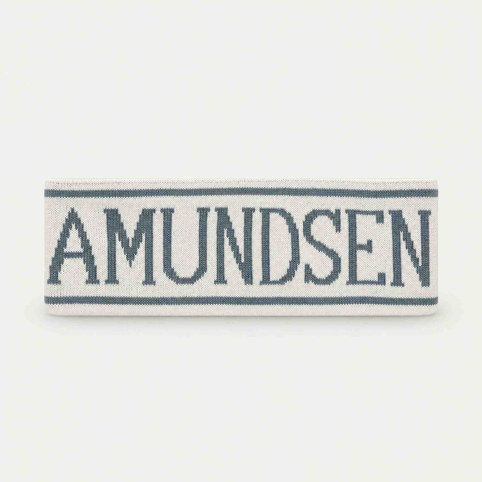 Amundsen ski headband white stormy blue, back