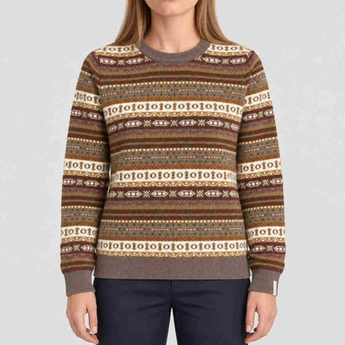 Amundsen Dunkirk Crew Neck, front view on model.