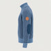 Amundsen Gard Sweater in Fjord Blue, side product view.