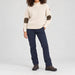 Amundsen Gard Sweater in Natural, full outfit view on model.
