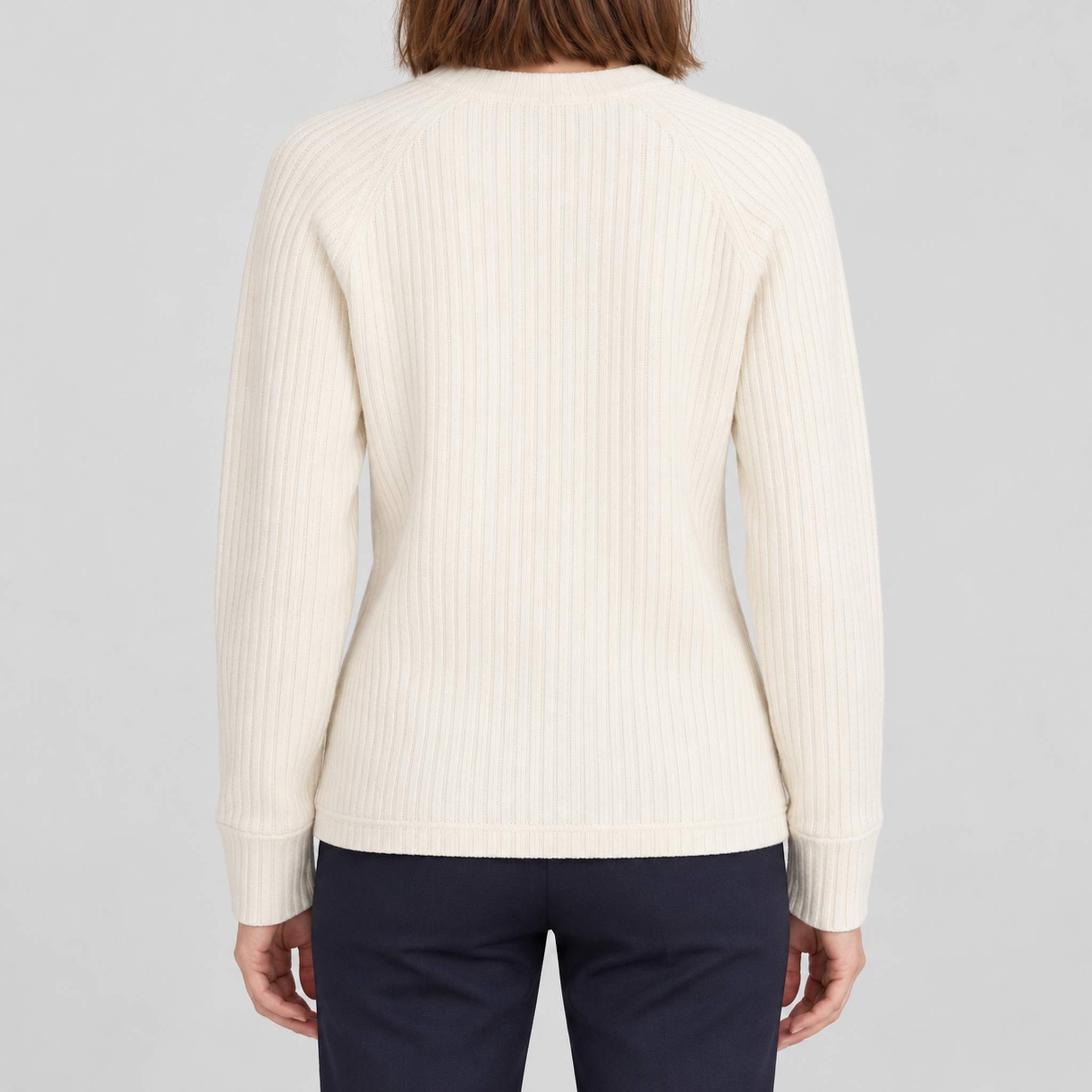 Amundsen Hero’s Hide Crew Neck, back view on model.