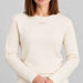 Amundsen Hero’s Hide Crew Neck, close-up fabric detail on model.