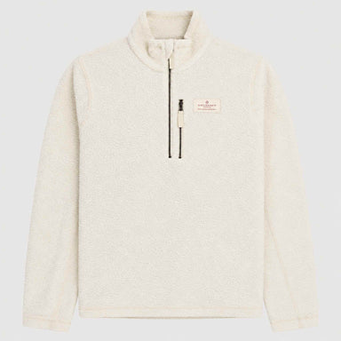 Amundsen Hut Half Zip in Oatmeal, front product view.