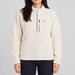 Amundsen Hut Half Zip in Oatmeal, front view on model.