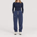 Amundsen Hut Pants in Faded Navy, front view on model.