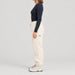 Amundsen Hut Pants in Oatmeal, side view on model.