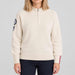 Amundsen Peak Half Zip in Oatmeal, front view on model.