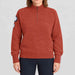 Amundsen Peak Half Zip in Terra Red, front view on model.