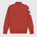 Amundsen Peak Half Zip in Terra Red, back product view.