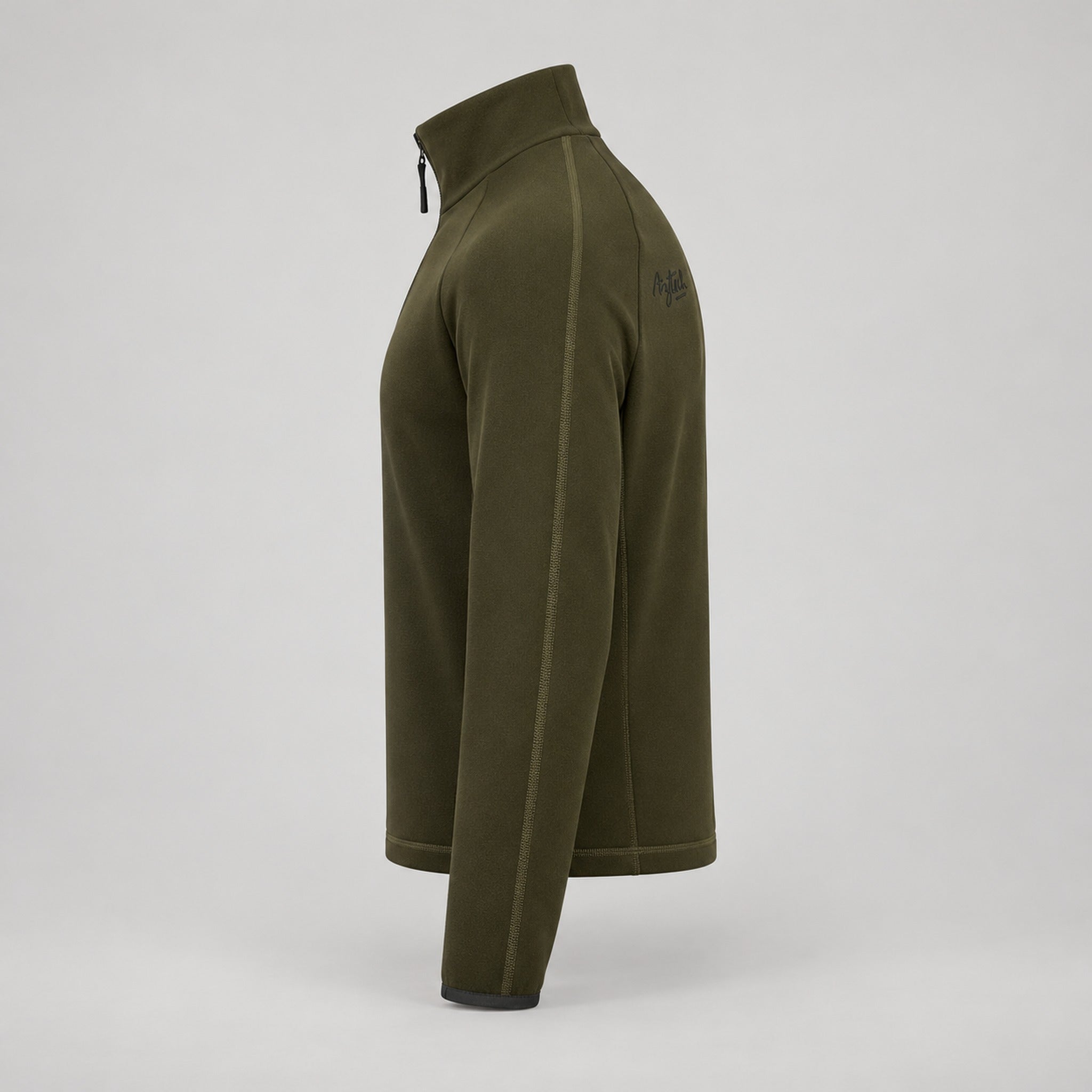 Aztech Mountain AZ Technical Zip Fleece in Arlberg Green - side product view