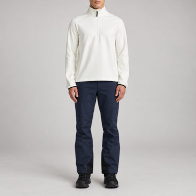 Aztech Mountain AZ Technical Zip Fleece in Cloud White - front model view