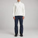 Aztech Mountain AZ Technical Zip Fleece in Cloud White - front model view