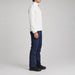 Aztech Mountain AZ Technical Zip Fleece in Cloud White - side model view