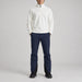 Aztech Mountain AZ Technical Zip Fleece in Cloud White - full outfit model view