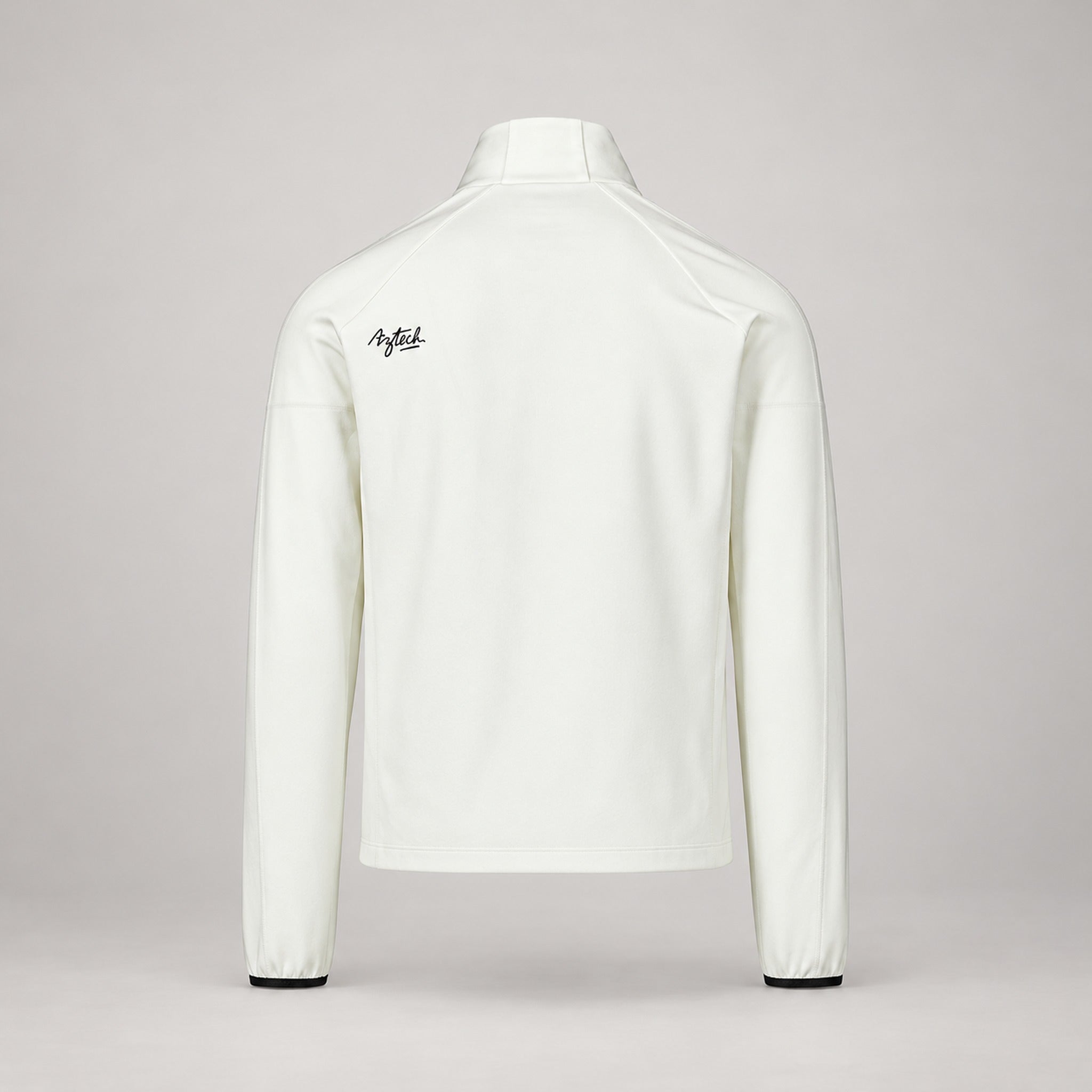 Aztech Mountain AZ Technical Zip Fleece in Cloud White - back product view