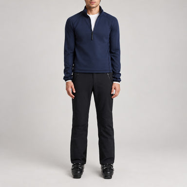 Aztech Mountain AZ Technical Zip Fleece in Sander Navy - front model view