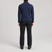Aztech Mountain AZ Technical Zip Fleece in Sander Navy - back model view