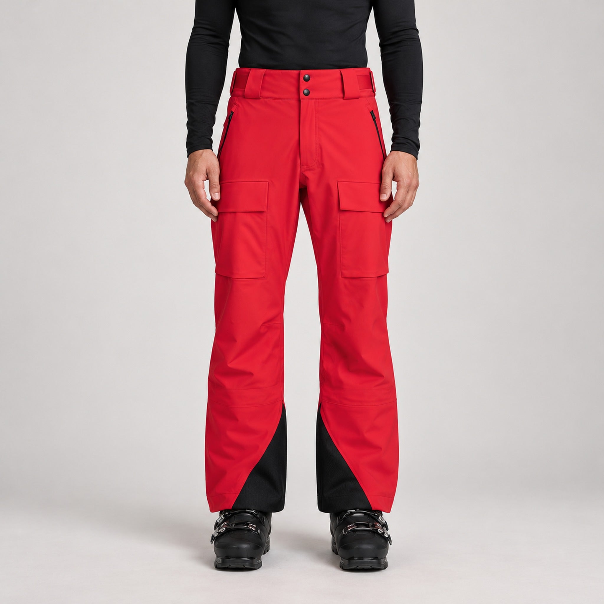 Aztech Mountain Hayden Ski Pant in Rosso - front model view