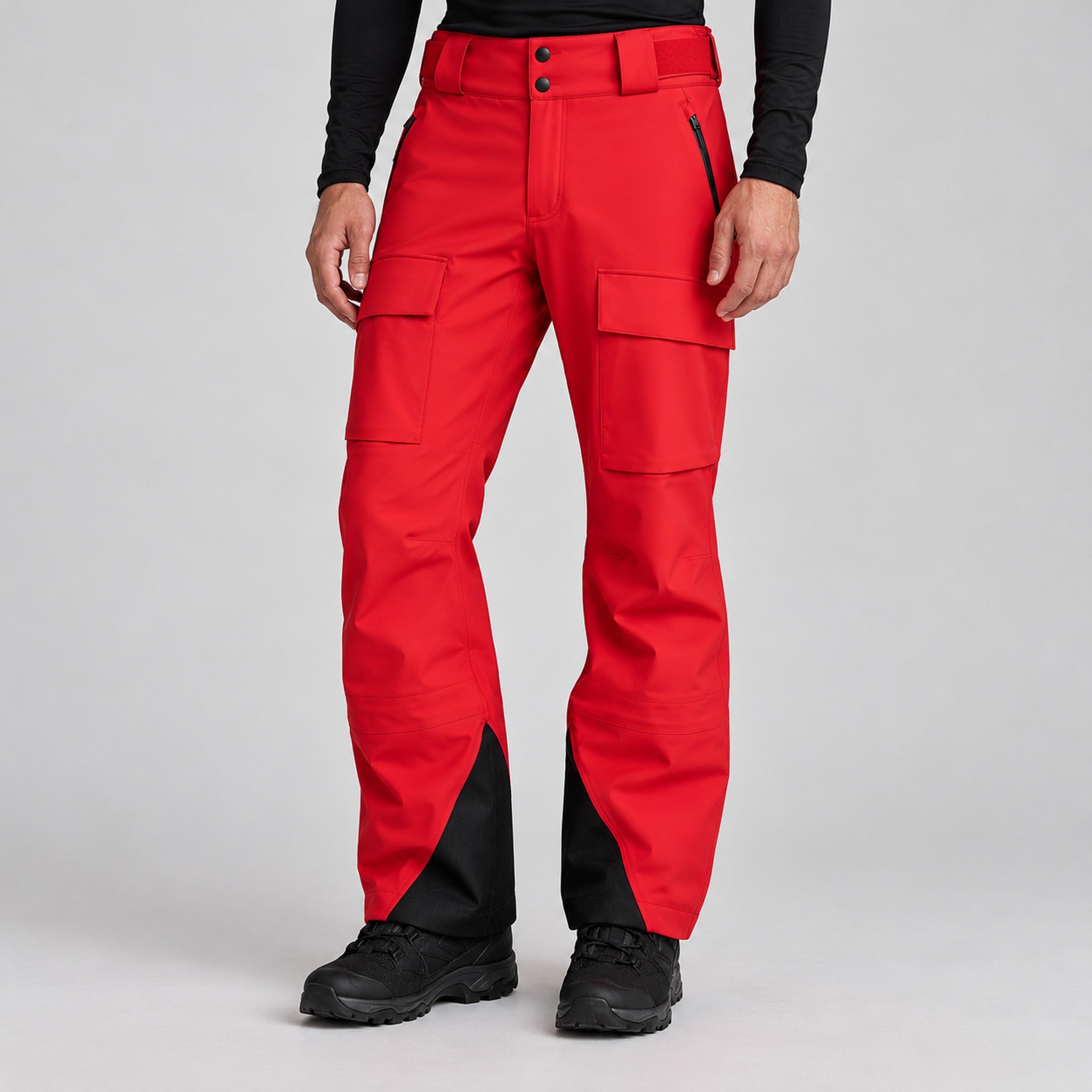 Aztech Mountain Hayden Ski Pant in Rosso - garment detail view