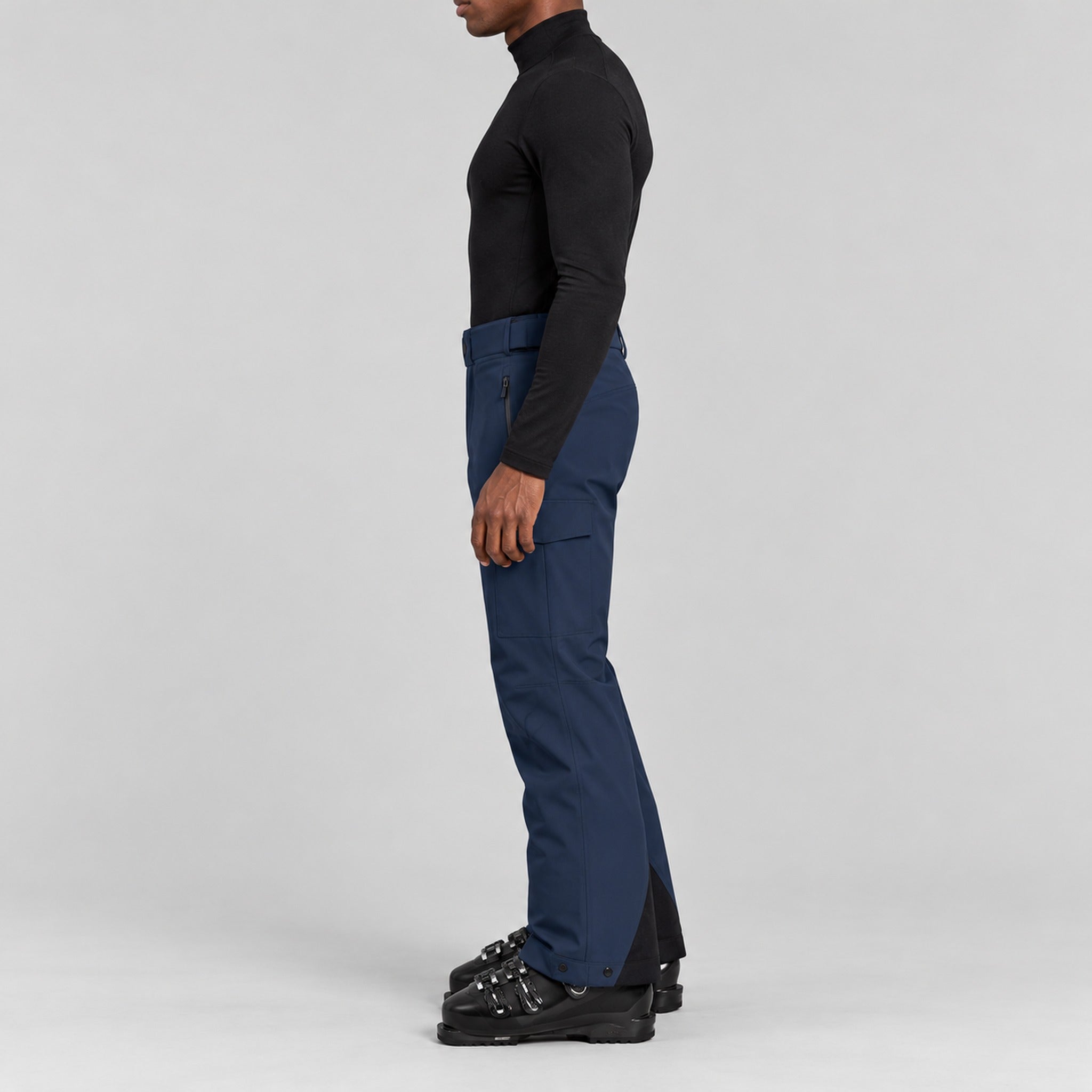 Aztech Mountain Hayden Ski Pant in Sander Navy - side model view