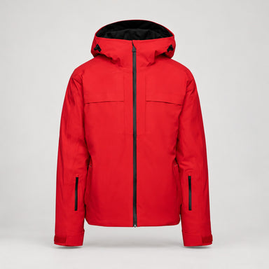 Aztech Mountain Insulated Hayden Ski Jacket in Rosso - front product view