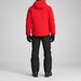Aztech Mountain Insulated Hayden Ski Jacket in Rosso - back model view