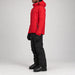 Aztech Mountain Insulated Hayden Ski Jacket in Rosso - side model view