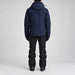 Aztech Mountain Insulated Hayden Ski Jacket in Sander Navy - back model view