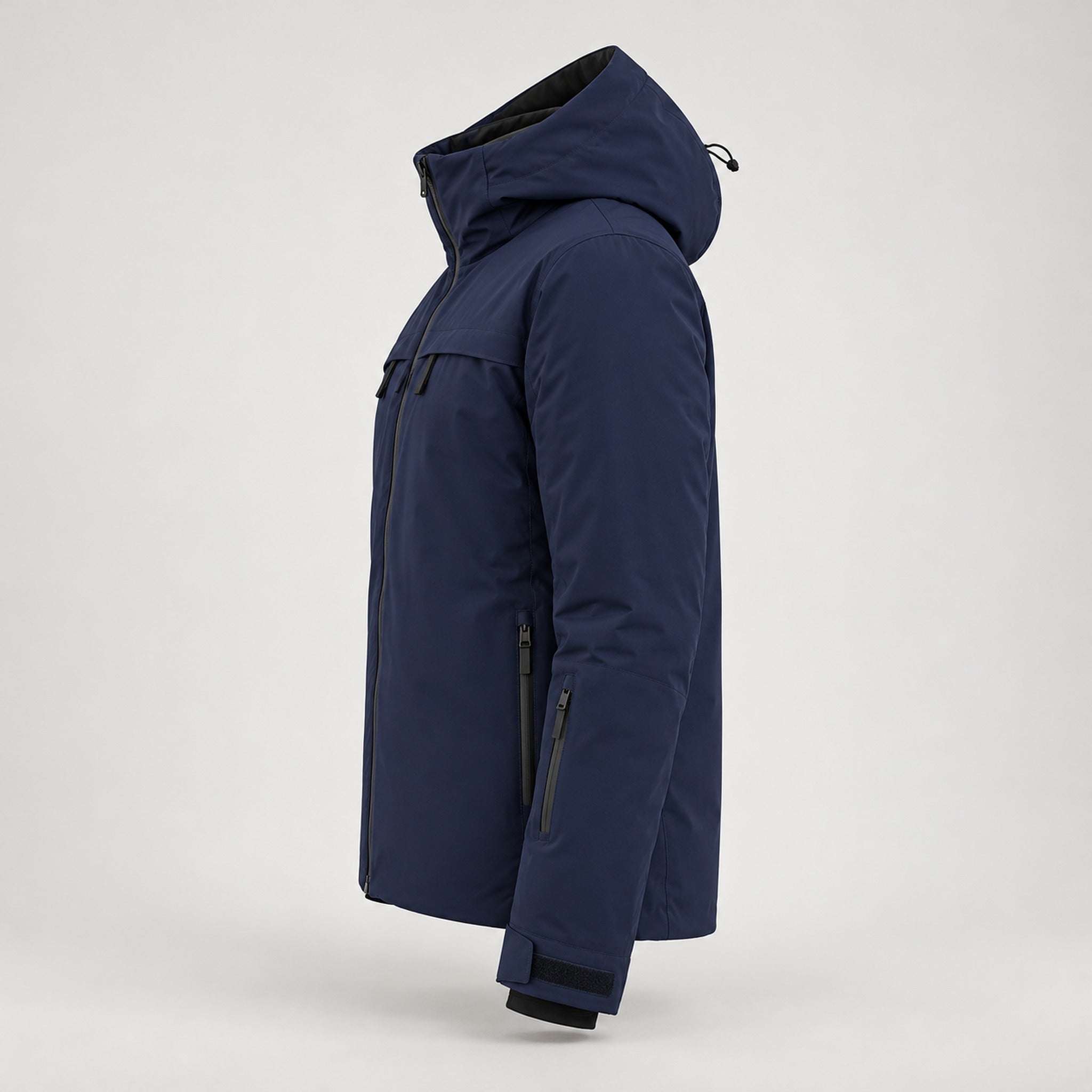 Aztech Mountain Insulated Hayden Ski Jacket in Sander Navy - side product view