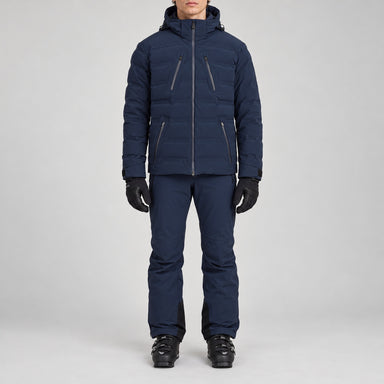 Aztech Mountain Nukesuit in Sander Navy - front model view