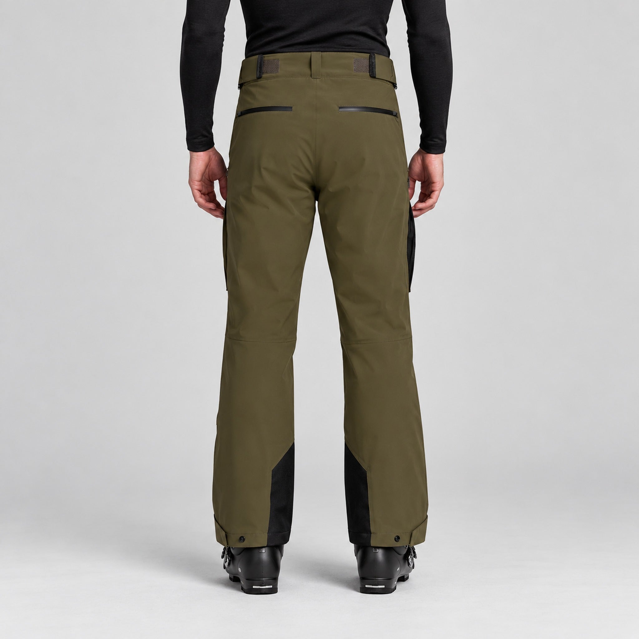 Aztech Mountain Pyramid Ski Pant in Arlberg Green - back model view