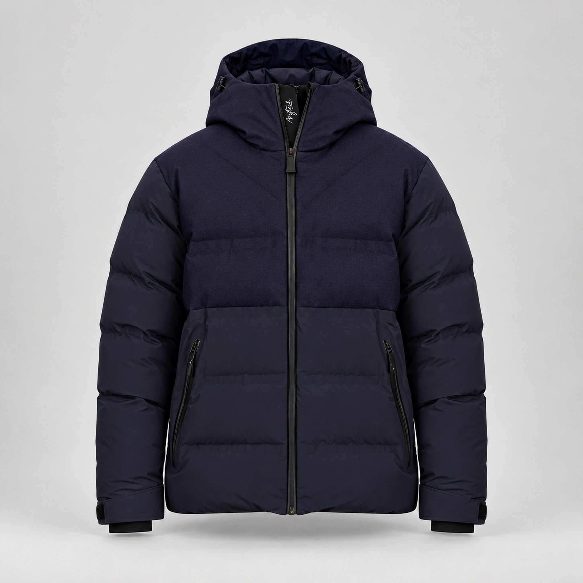Aztech Mountain Superlite Ski Jacket in Wool Navy - front product view
