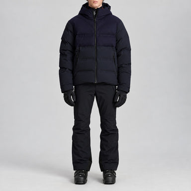 Aztech Mountain Superlite Ski Jacket in Wool Navy - front model view