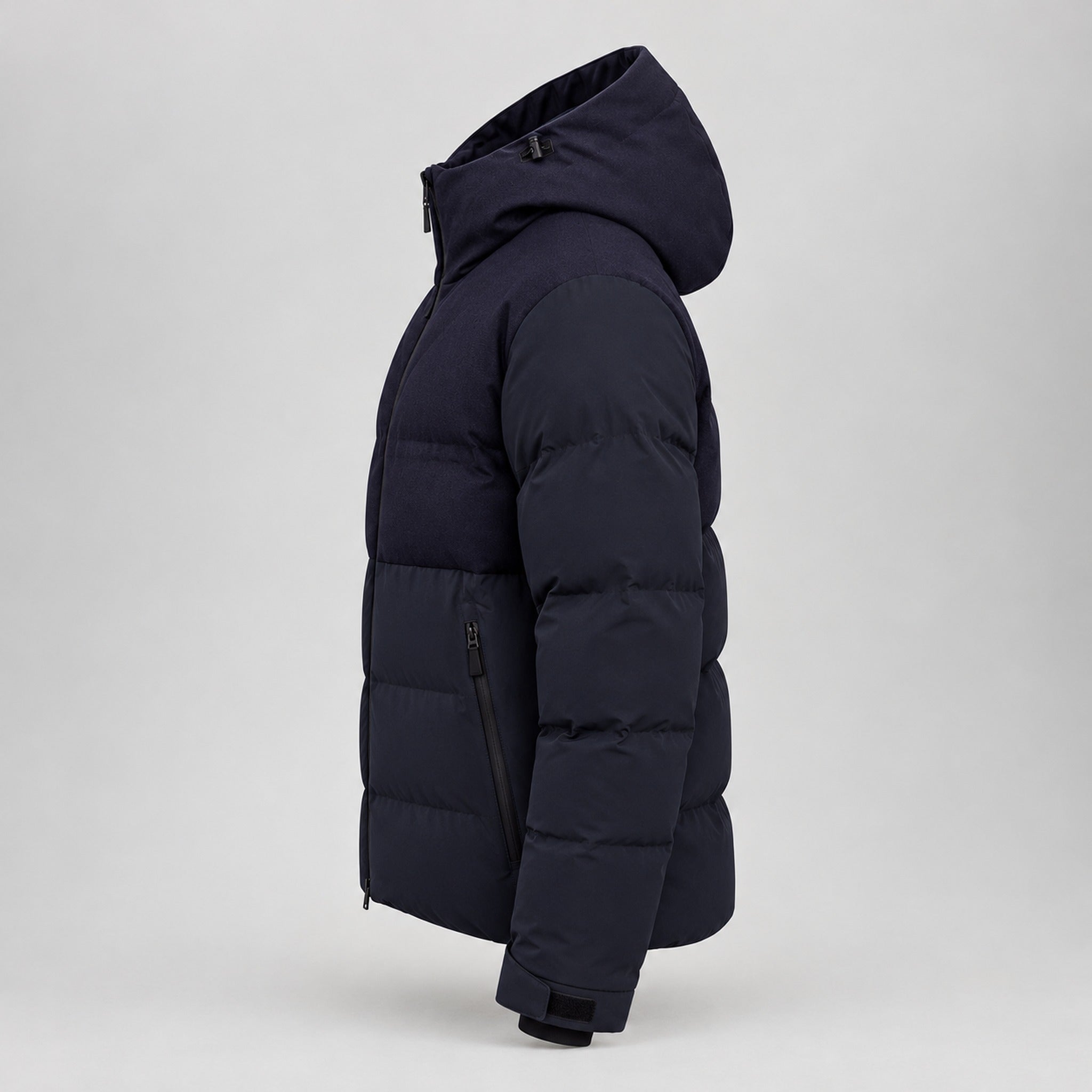 Aztech Mountain Superlite Ski Jacket in Wool Navy - side product view