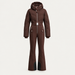 Cordova women's Ajax Ski Suit in Chocolate – product front view – London Ski Co