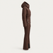 Cordova women's Ajax Ski Suit in Chocolate – product side view – London Ski Co