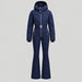 Cordova women's Ajax Ski Suit in Indigo – front product view – London Ski Co