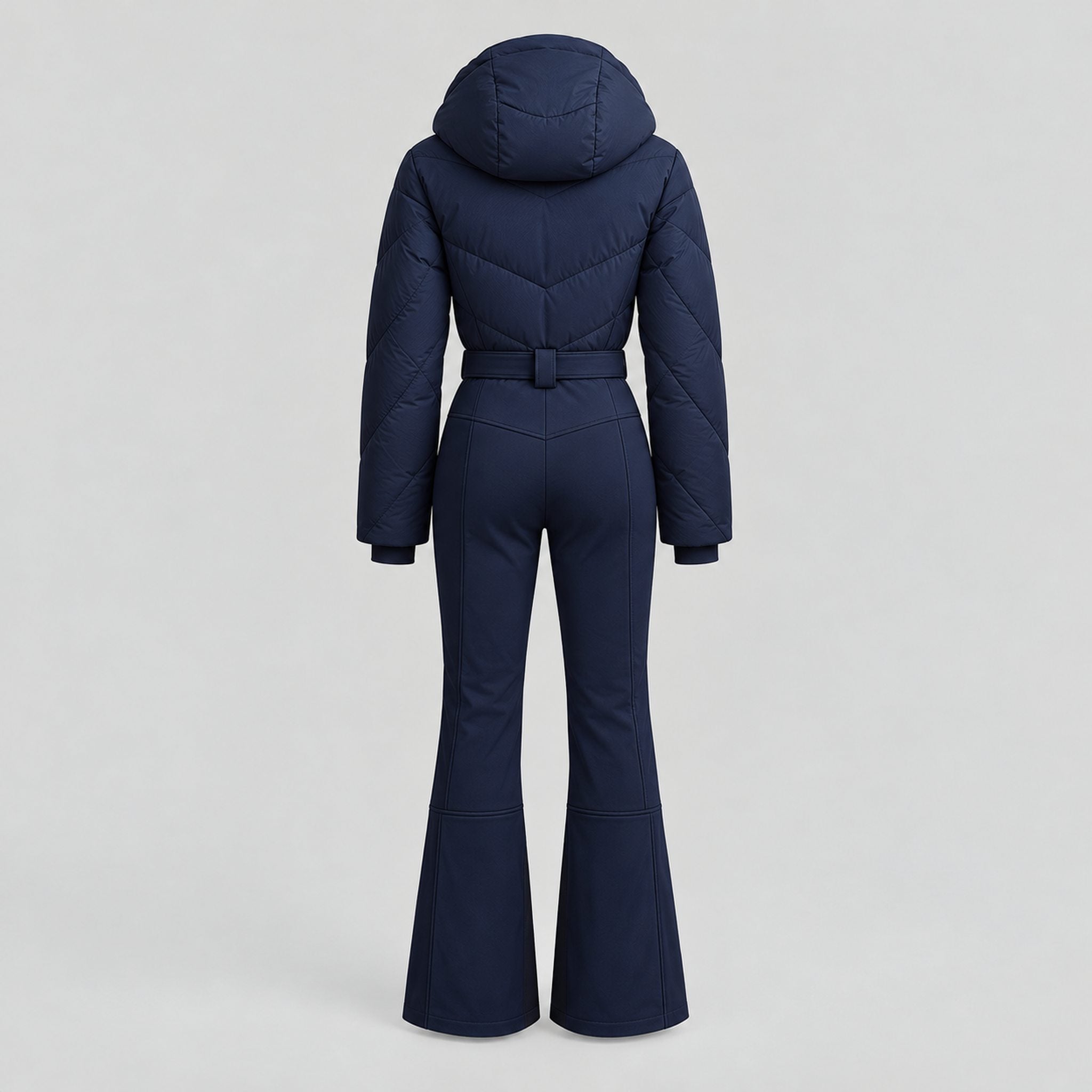 Cordova women's Ajax Ski Suit in Indigo – product back view – London Ski Co