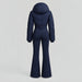 Cordova women's Ajax Ski Suit in Indigo – product back view – London Ski Co