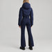 Cordova women's Ajax Ski Suit in Indigo – model back view – London Ski Co