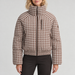 Cordova women's Cortina Ski Jacket in Chocolate Gingham – model front view – London Ski Co