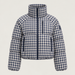 Cordova women's Cortina Ski Jacket in Indigo Gingham – product front view – London Ski Co