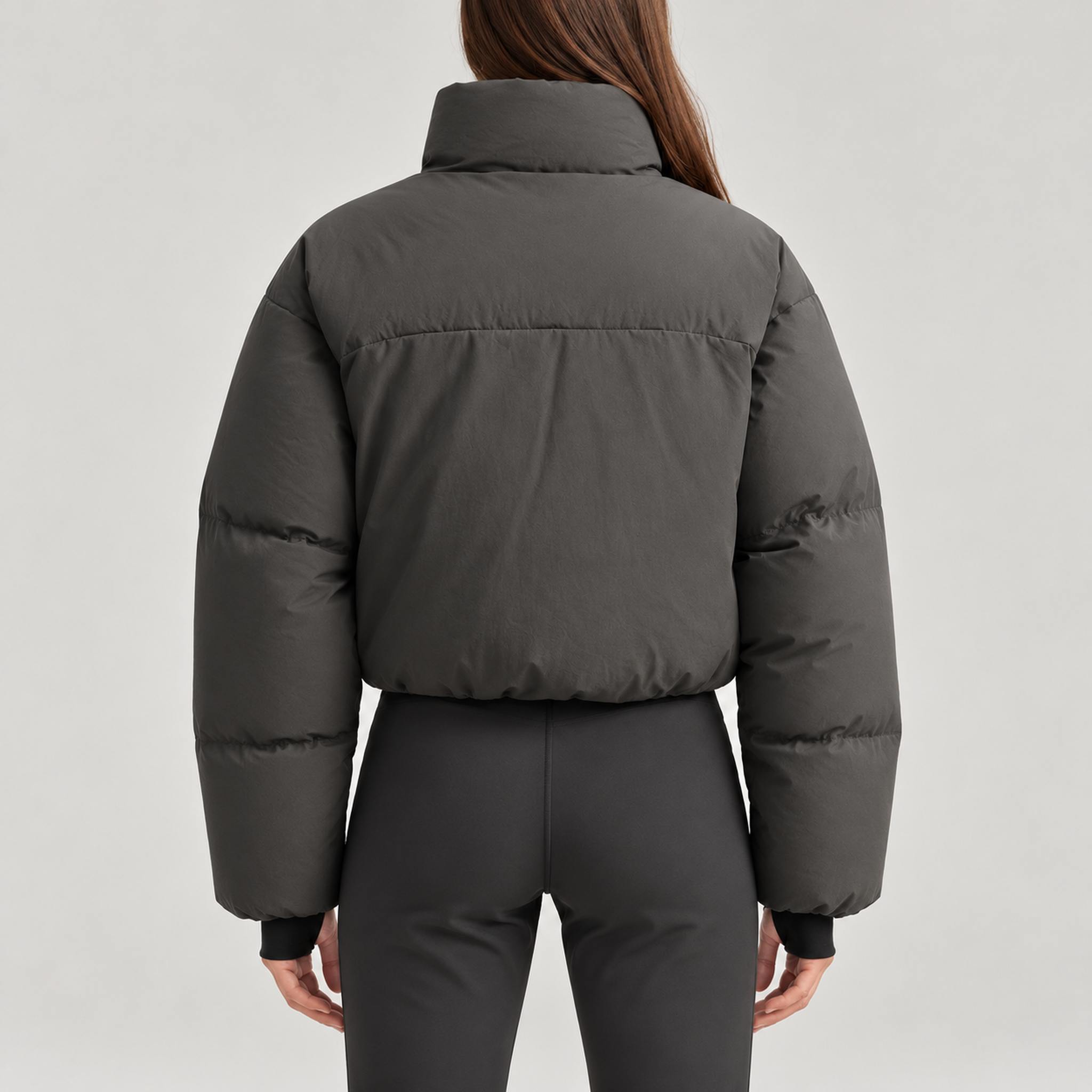 Cortina Ski Jacket in Anthracite — model back
