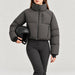 Cortina Ski Jacket in Anthracite — helmet pose