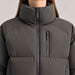 Cortina Ski Jacket in Anthracite — zip detail